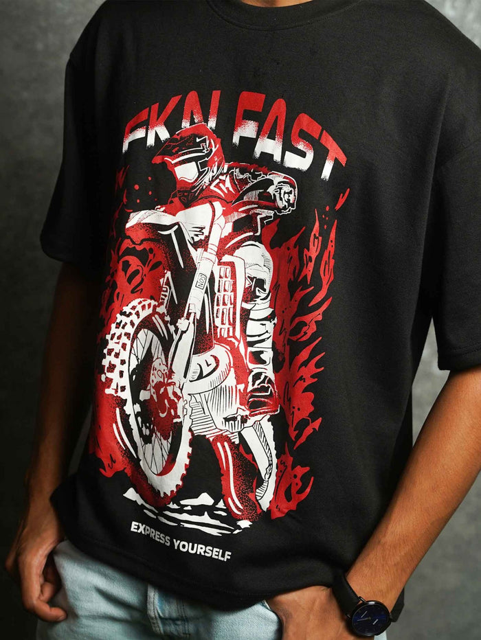 FKN FAST OVERSIZED T-SHIRT - Unisex T-shirts | STICK IT UP