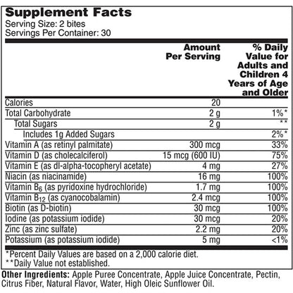 Flintstones Kids Natural Fruit Bites Multivitamin