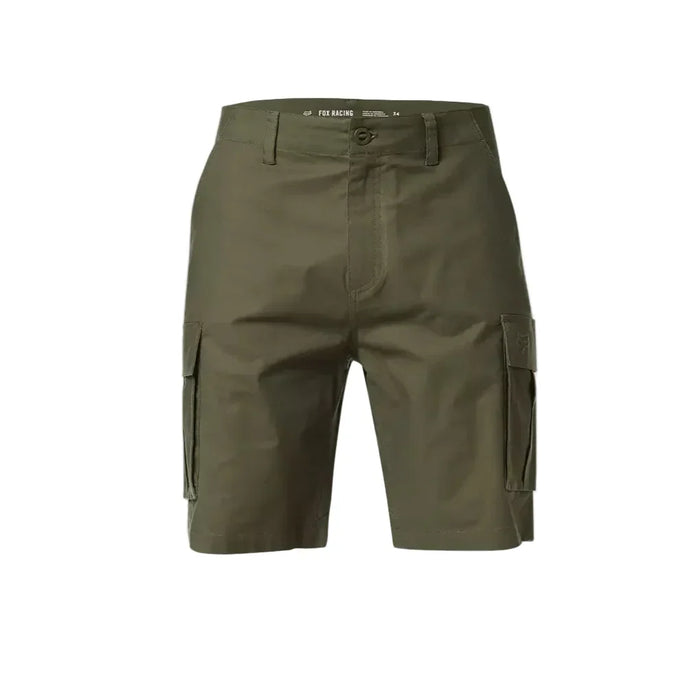 Fox Racing olive green cargo shorts for watersports and outdoor adventures