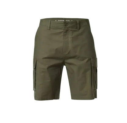 Fox Racing olive green cargo shorts for watersports and outdoor adventures