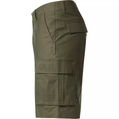 Fox olive green cargo shorts with multiple pockets for watersports