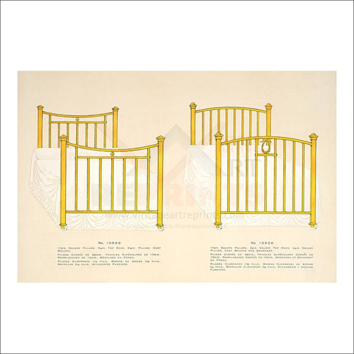 Antic frame bed designs