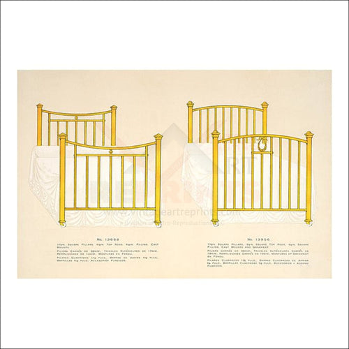 Antic frame bed designs