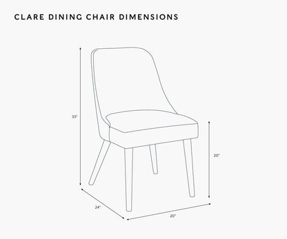Clare Dining Chair - Ditsy Dahlia Navy