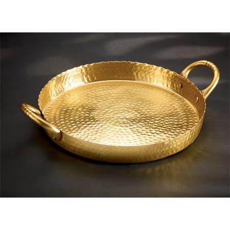 Gilded Hammered Tray