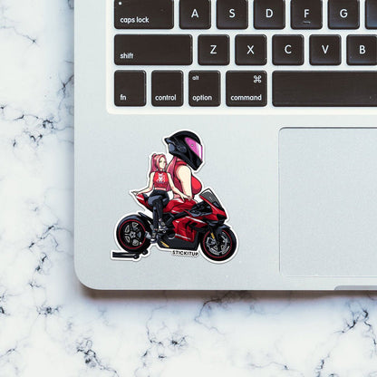GIRL BIKE Sticker - Stickers | STICK IT UP