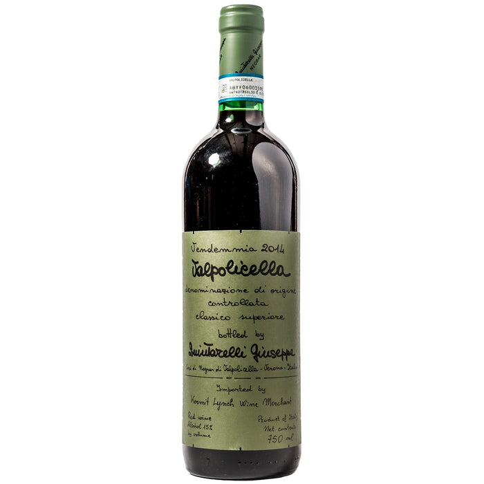 Giuseppe Quintarelli Valpolicella Classico Superiore 2018 wine bottle, dark glass, green cap