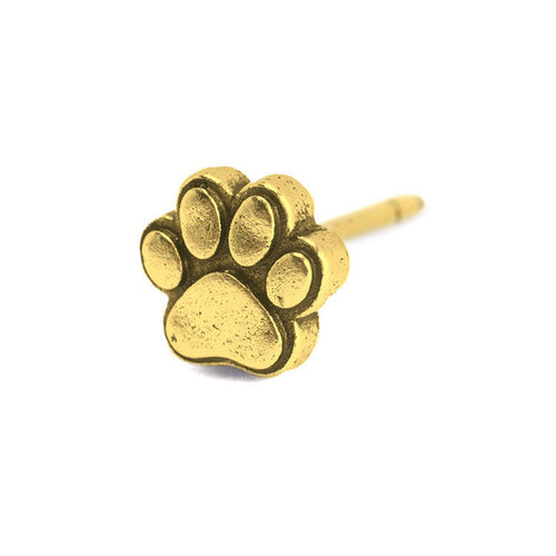Gold Pawprint Map Push Pins