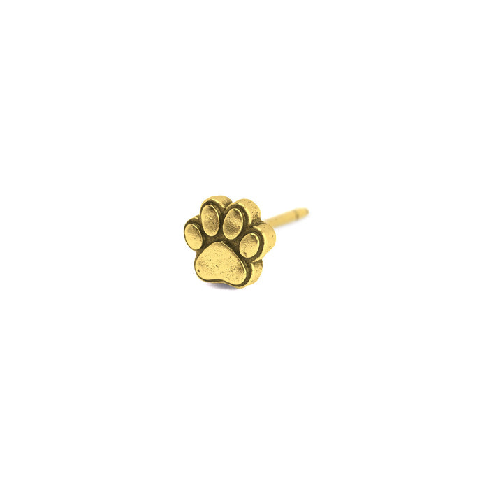 Gold Pawprint Map Push Pins