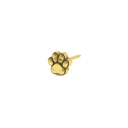 Gold Pawprint Map Push Pins