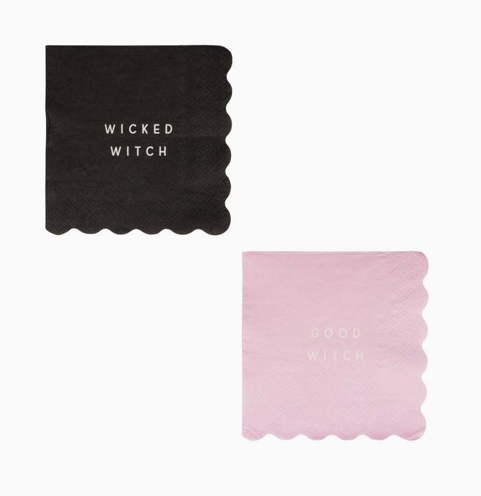 Good Witch Bad Witch Cocktail Napkin Set