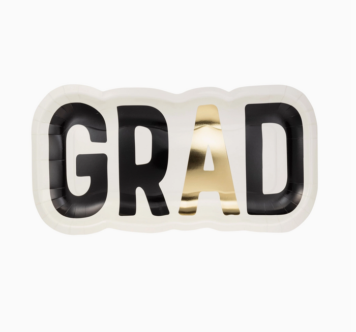 Grad Shaped Paper Plate