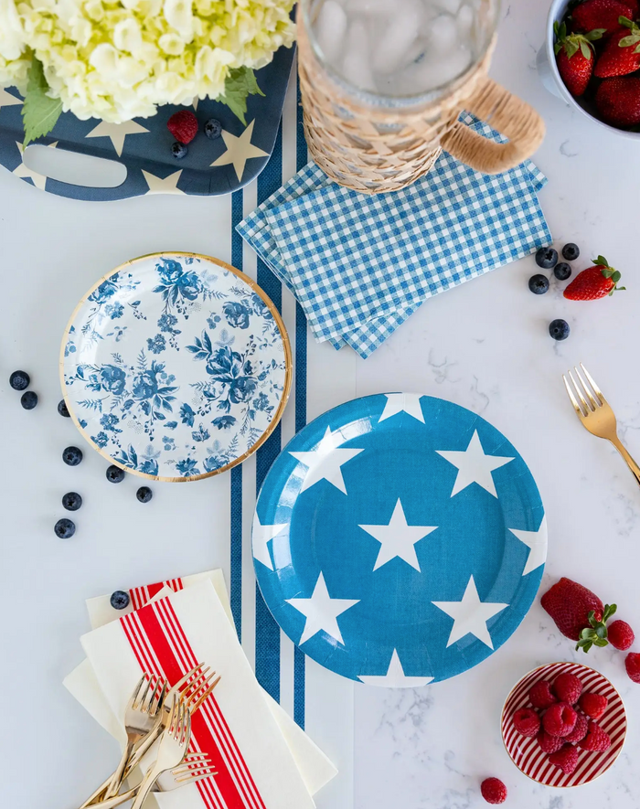 Hamptons Navy Gingham Paper Guest Towel