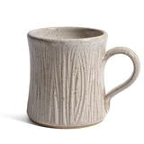 Hand Carved Birch Tree Mug - White