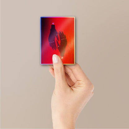 Hands Of Science Holographic Stickers - Holographic stickers | STICK IT UP