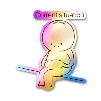 Happy & Heavy Holographic Stickers - Holographic stickers | STICK IT UP