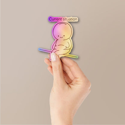Happy & Heavy Holographic Stickers - Holographic stickers | STICK IT UP