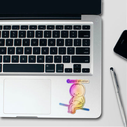 Happy & Heavy Holographic Stickers - Holographic stickers | STICK IT UP