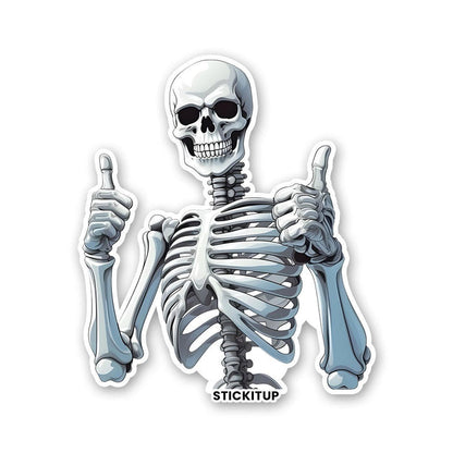HAPPY SKULL Sticker - Stickers | STICK IT UP