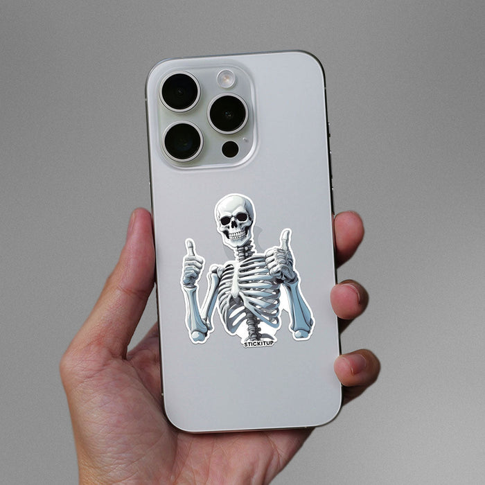 HAPPY SKULL Sticker - Stickers | STICK IT UP