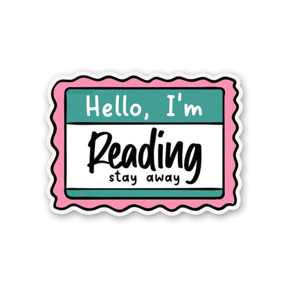 Hello I M Reading Sticker - Stickers | STICK IT UP