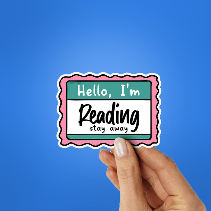 Hello I M Reading Sticker - Stickers | STICK IT UP