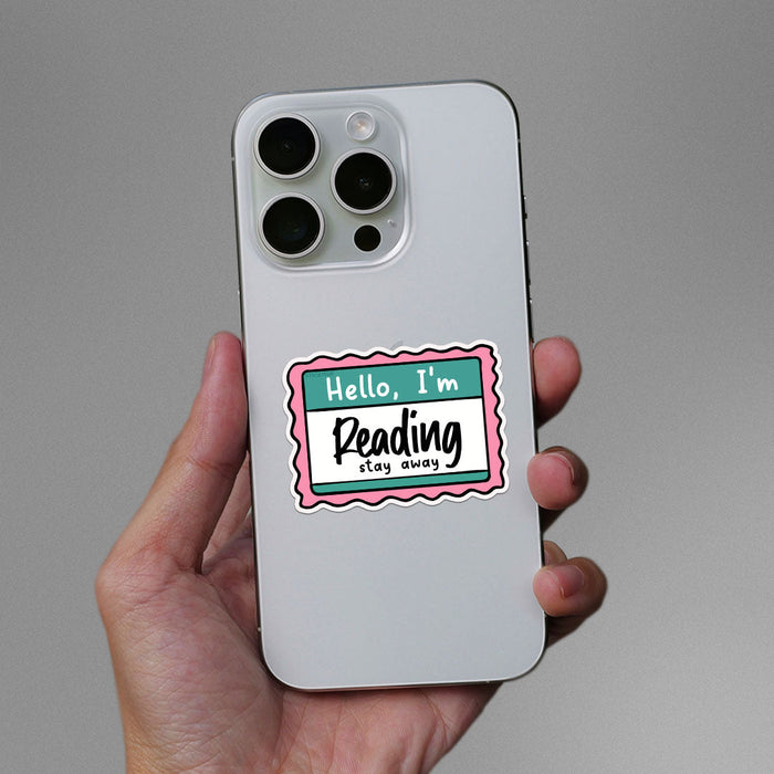 Hello I M Reading Sticker - Stickers | STICK IT UP