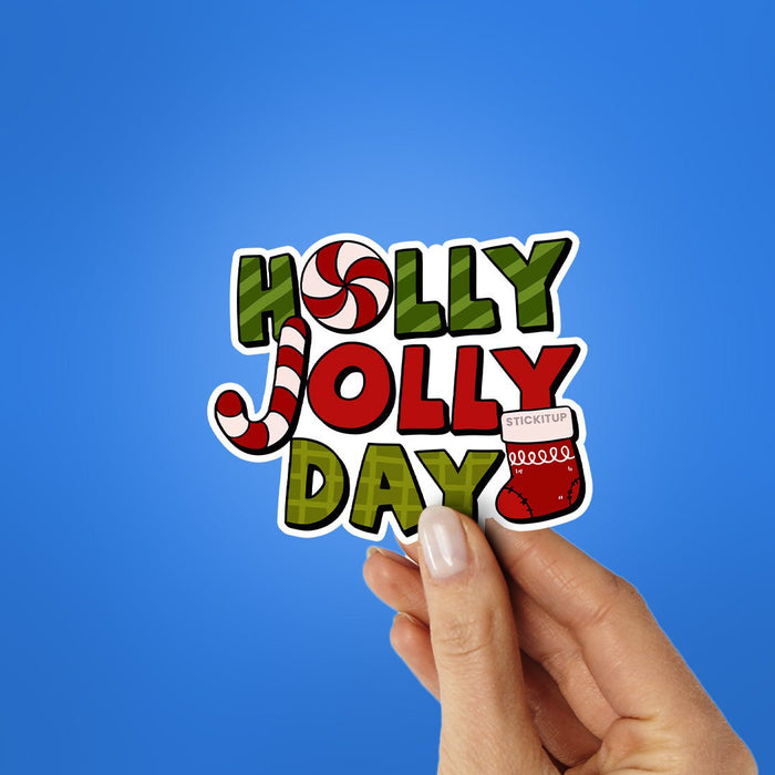 Holly Jolly Day Sticker - Stickers | STICK IT UP
