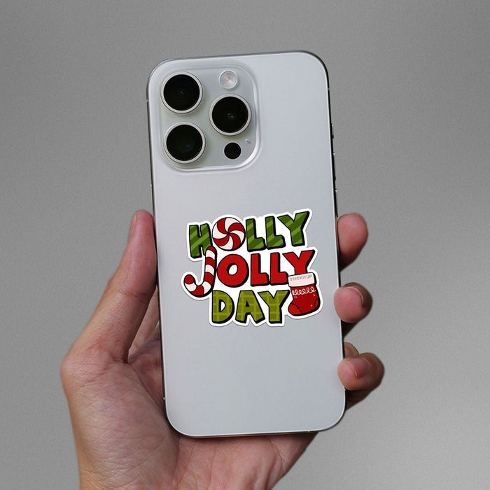 Holly Jolly Day Sticker - Stickers | STICK IT UP