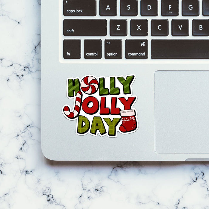 Holly Jolly Day Sticker - Stickers | STICK IT UP