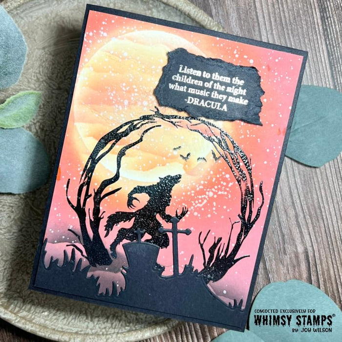 Howling Night Clear Stamps - Whimsy Stamps