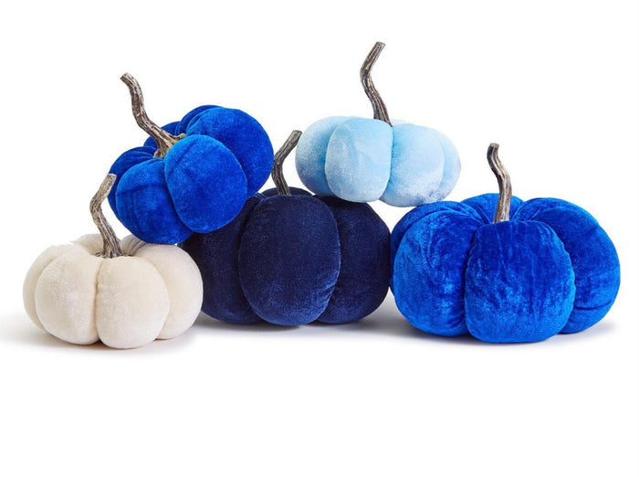 Hues of Blues Velvet Pumpkin