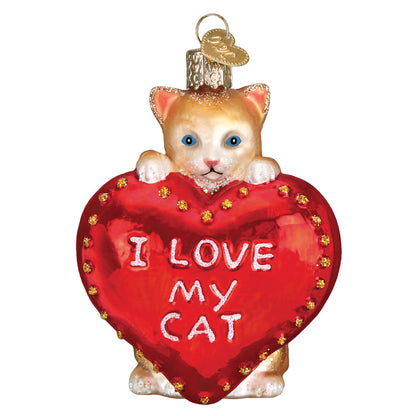 I Love My Cat Ornament