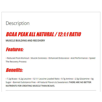 Inner Armour BCAA Peak Leucine Loaded 30 Servings