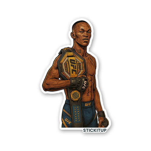 ISRAEL ADESANYA Sticker - Stickers | STICK IT UP