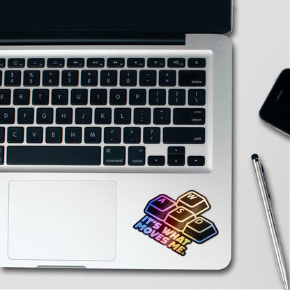 It's What Moves Me Holographic Stickers - Holographic stickers | STICK IT UP