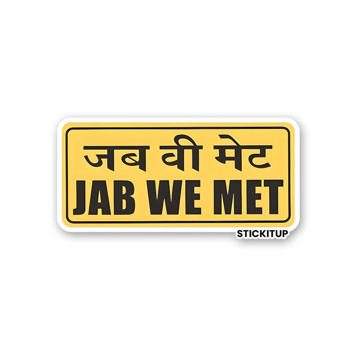 JAB WE MET Sticker - Stickers | STICK IT UP