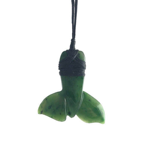 Jade Whale Tail pendant