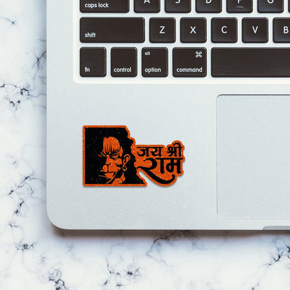 Jai Shree Ram Glitter Sticker - Glitter Stickers | STICK IT UP