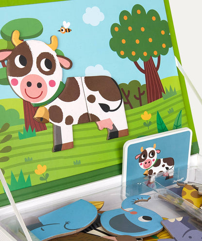 Janod Magnetibook Educational Toy - Animals