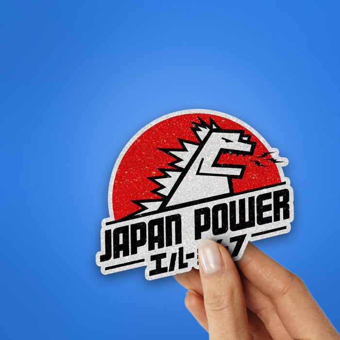 Japan Powers Glitter Sticker - Glitter Stickers | STICK IT UP