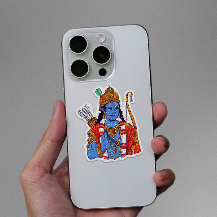 Jay Shree Ram 4.2 Glitter Sticker - Glitter Stickers | STICK IT UP