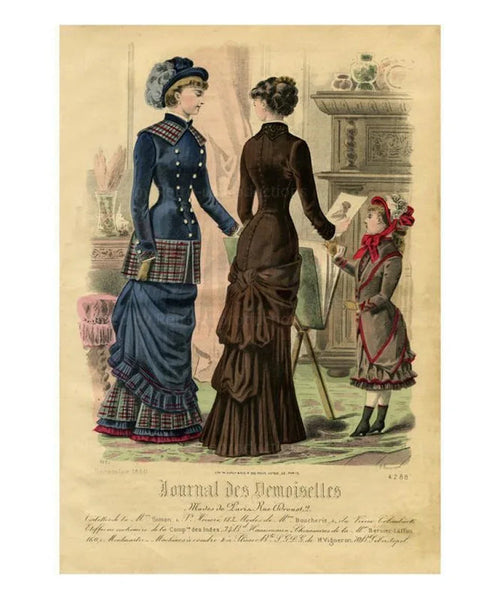 Demoiselles # 4288 - VINTAGEARTREPRINTS.COM