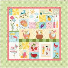 Kimberbell Sippin' on Sunshine Fabric Kit 40in x 40in # KIT-MASSISU