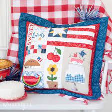 Kimberbell Sweet Land of Liberty Pillow FABRIC KIT AND EMBELLISHMENTS INCLUDED
