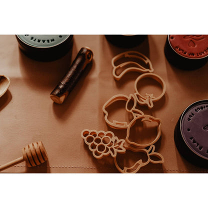 Kinfolk Pantry - Mini Fruit playdough Eco Cutter Set