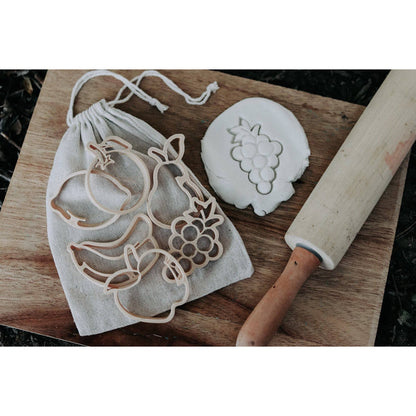 Kinfolk Pantry - Mini Fruit playdough Eco Cutter Set