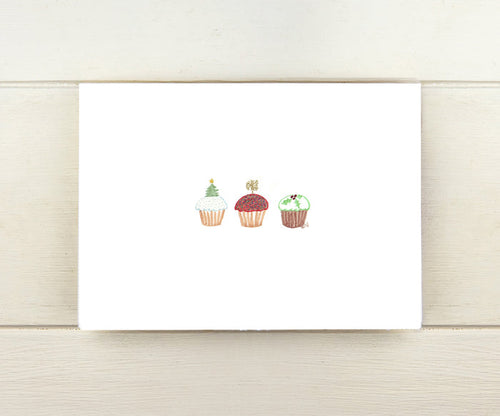 Large Cupcakes Holiday Card