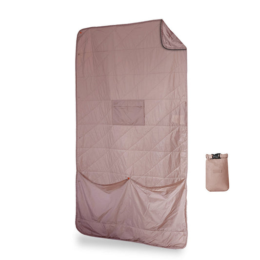 Layover™ Travel Blanket - Packable & Puffy | Quartz Gravel