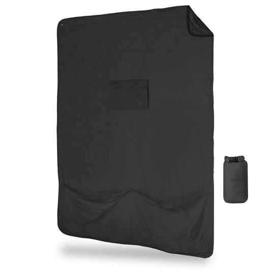 Layover™ XL Travel Blanket - Packable & Puffy | Black Gravel